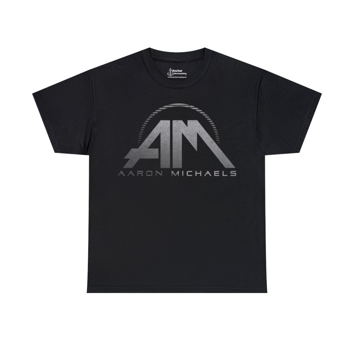 Aaron Michaels AM Grey Logo Short Sleeve T-shirt