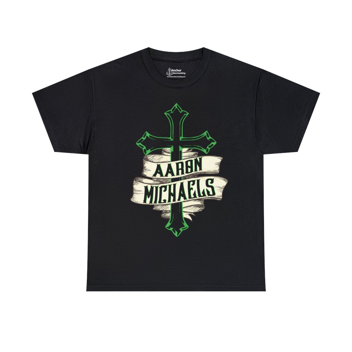 Aaron Michaels – Cross And Banner Short Sleeve T-shirt