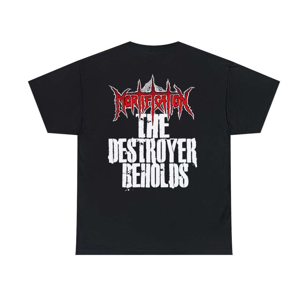 Mortification The Destroyer Beholds (Red) Short Sleeve Tshirt