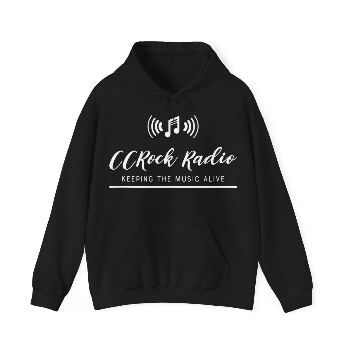 Classic Christian Rock Radio logo Pullover Hooded Sweatshirt 185MD