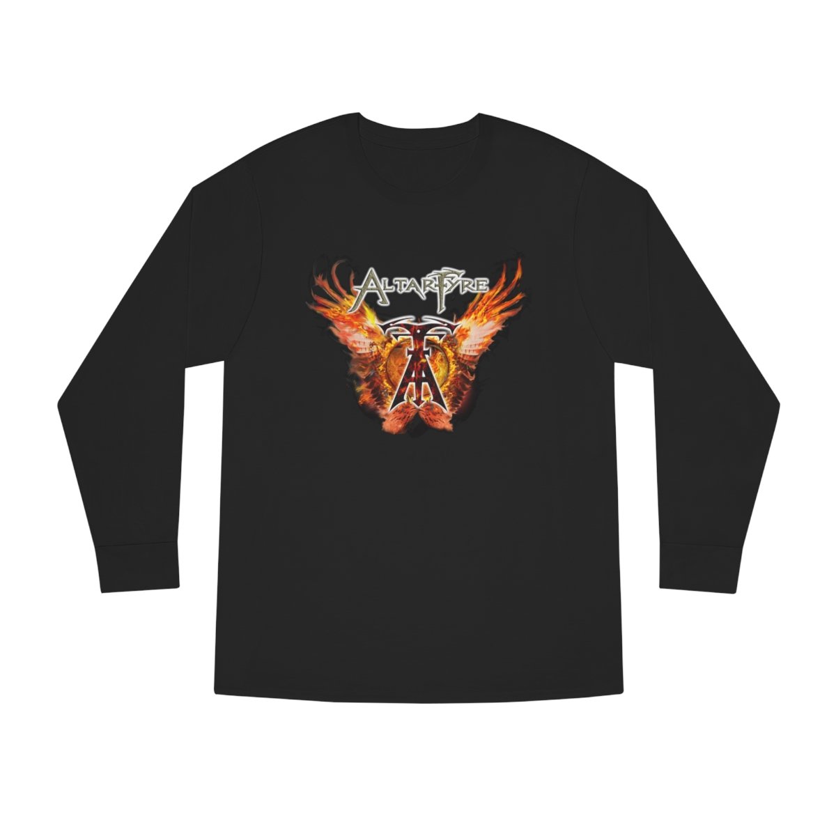 Altarfyre Fire Logo V2 Long Sleeve Tshirt (2-Sided)