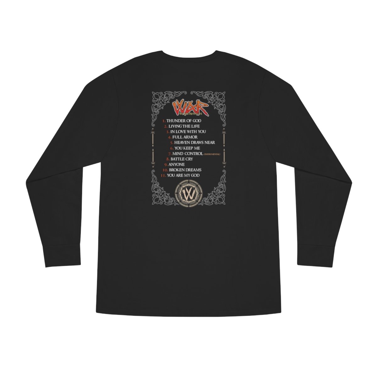 We Are Resolute – Full Armor Long Sleeve Tshirt (2-Sided)