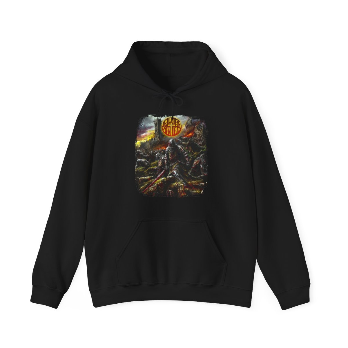 Hellfire Denied – Crusades (Broken Curfew) Pullover Hooded Sweatshirt