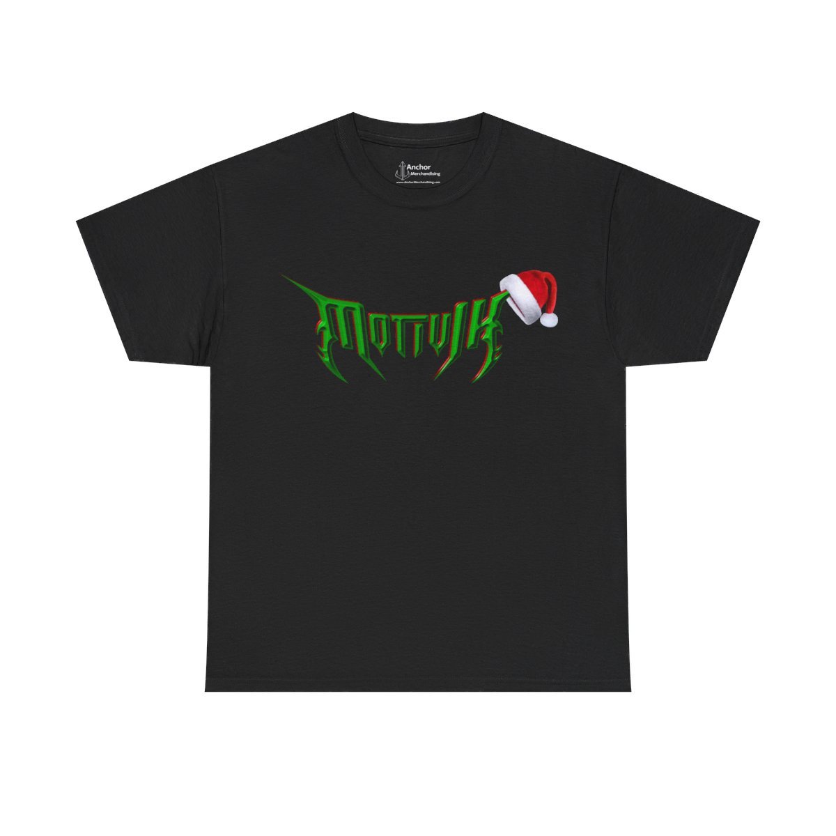 Motivik Green Christmas Logo Short Sleeve Tshirt