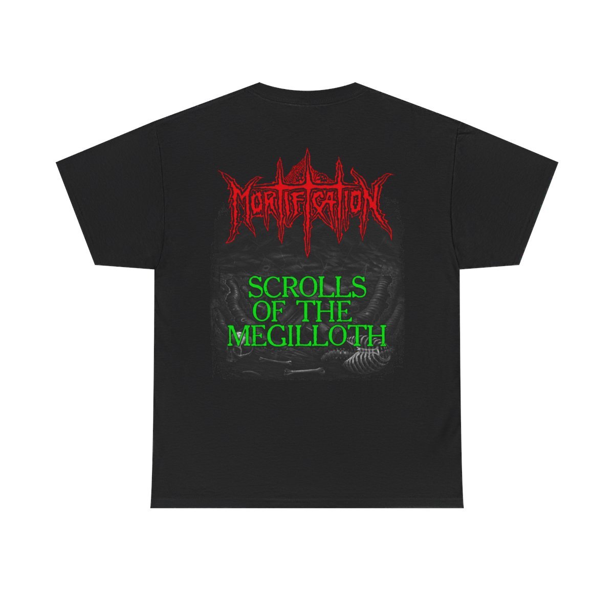 Mortification – Scrolls of the Megilloth Two Sided Short Sleeve Tshirt (2-Sided)
