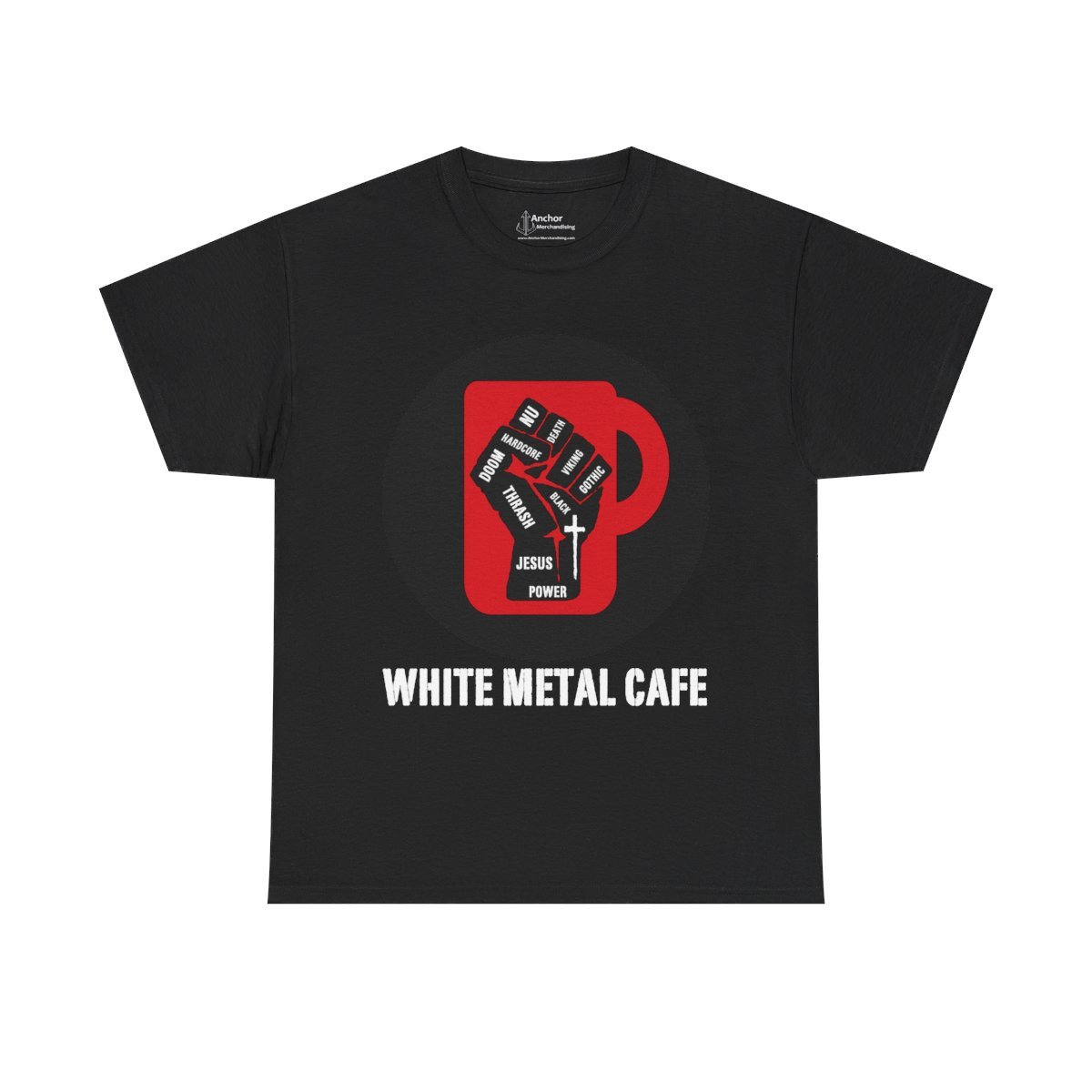 Metal House – White Metal Cafe Short Sleeve T-shirt
