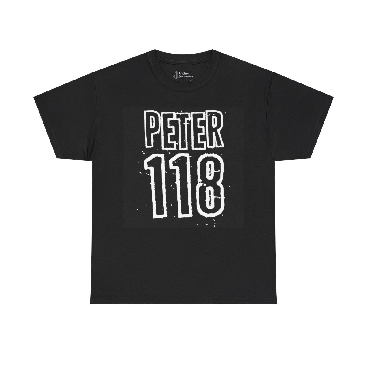 Peter118 Classic Logo With Psalm Short Sleeve T-shirt (2-Sided)