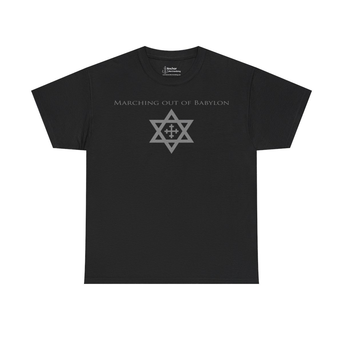 Pantokrator – Marching Out of Babylon Star and Emblem Short Sleeve Tshirt (2-Sided)
