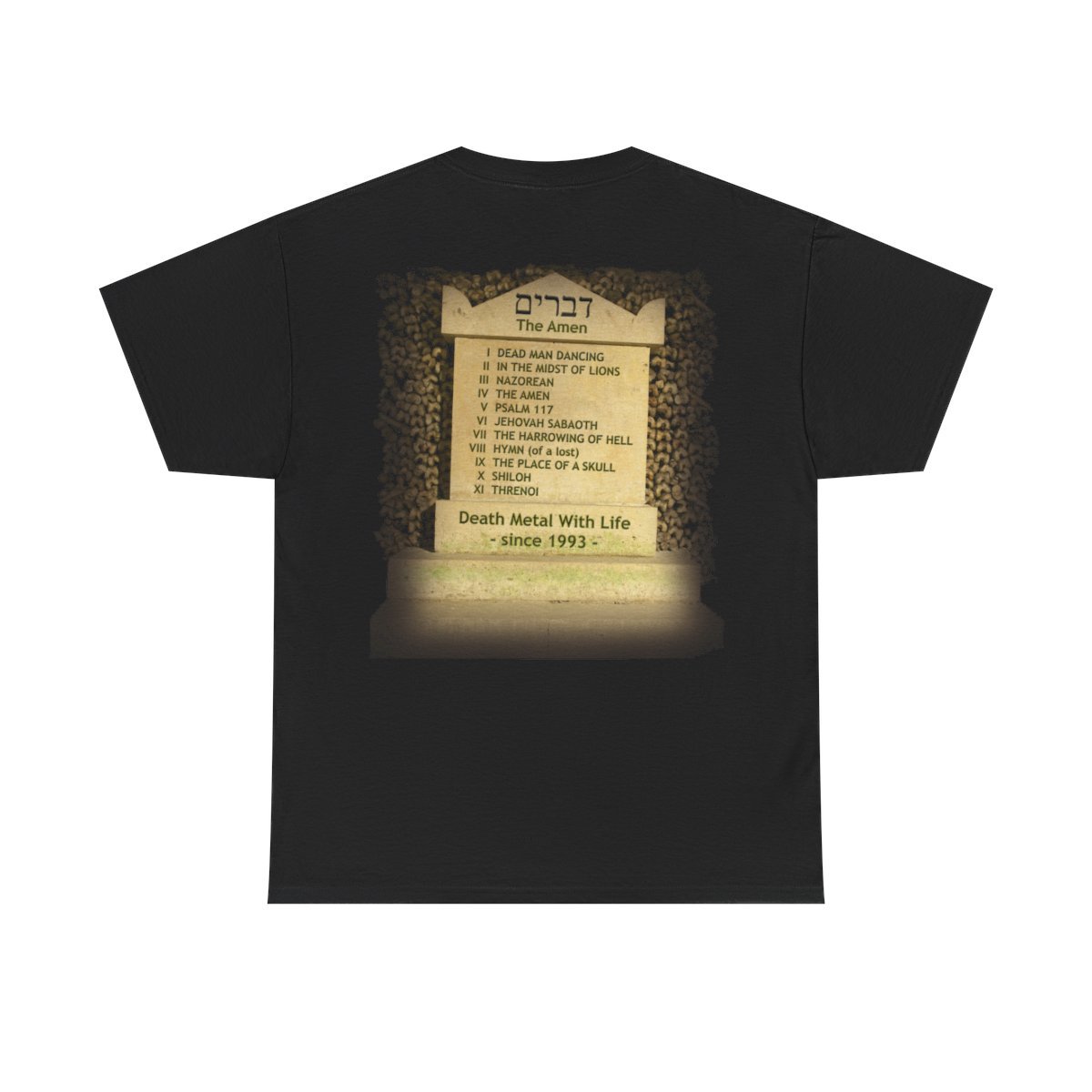 Deuteronomium – The Amen Short Sleeve T-Shirt (2-Sided)