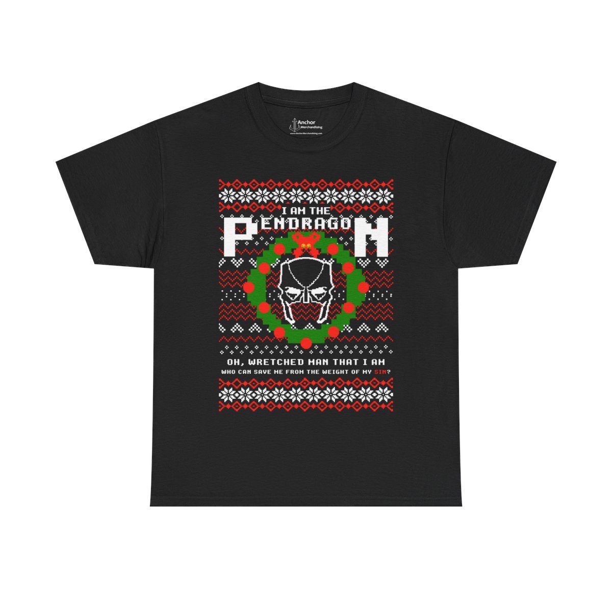 I Am The Pendragon – Wretched Man Christmas Short Sleeve T-Shirt