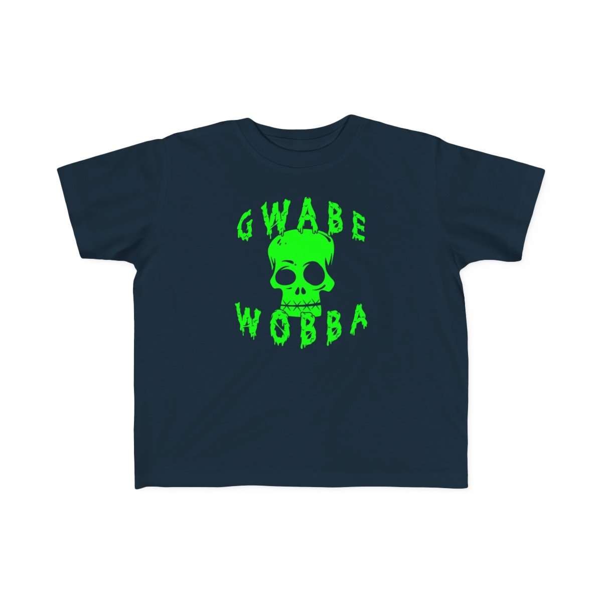 Grave Robber – Gwabe Wobba Skull Toddler Short Sleeve Tshirt